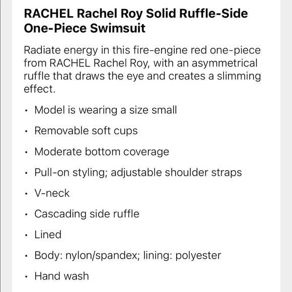 Rachel Roy Solid Ruffle-Side - Picture 3 of 3